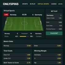 OnlySpins - Virtual Sports - 24/7 Betting