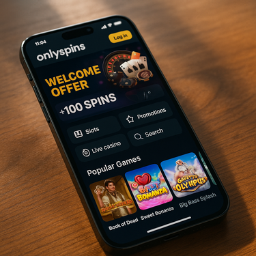OnlySpins Casino - Mobile Platform - iPhone and Android Gaming